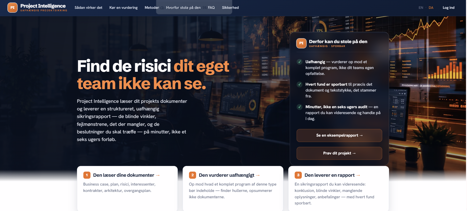 Project Intelligence — produktvisning